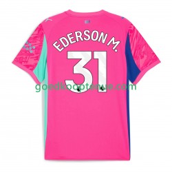 Uit Tenue van Manchester City Keepersshirt Ederson Moraes 31 Heren 2025-26 Korte Mouw