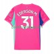 Uit Tenue van Manchester City Keepersshirt Ederson Moraes 31 Heren 2025-26 Korte Mouw