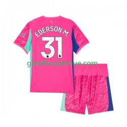 Uit Tenue van Manchester City Keepersshirt Ederson Moraes 31 Kind 2-13 jaar 2025-26 Korte Mouw