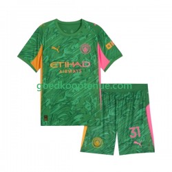 Thuis Tenue van Manchester City Keepersshirt Ederson Moraes 31 Kind 2-13 jaar 2025-26 Korte Mouw