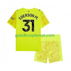 3de Tenue van Manchester City Keepersshirt Ederson Moraes 31 Kind 2-13 jaar 2025-26 Korte Mouw