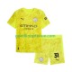 3de Tenue van Manchester City Keepersshirt Ederson Moraes 31 Kind 2-13 jaar 2025-26 Korte Mouw