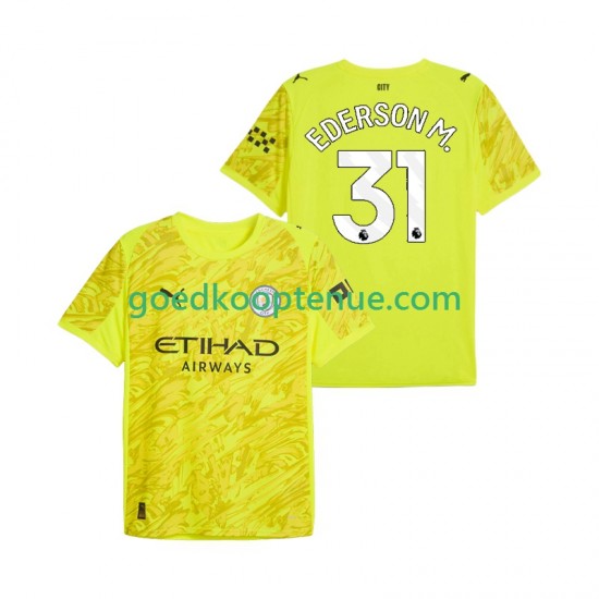 3de Tenue van Manchester City Keepersshirt Ederson Moraes 31 Heren 2025-26 Korte Mouw 3de Tenue van Manchester City Keepersshirt Ederson Moraes 31 Heren 2025-26 Korte Mouw