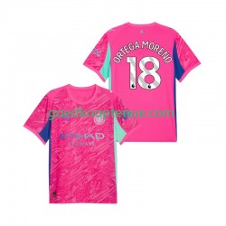 Uit Tenue van Manchester City Keepersshirt ORTEGA MORENO 18 Heren 2025-26 Korte Mouw