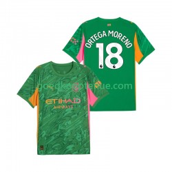 Thuis Tenue van Manchester City Keepersshirt ORTEGA MORENO 18 Heren 2025-26 Korte Mouw