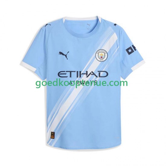 Thuis Tenue van Manchester City Heren 2025-26 Korte Mouw Thuis Tenue van Manchester City Heren 2025-26 Korte Mouw