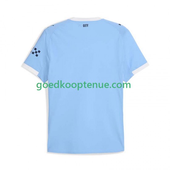 Thuis Tenue van Manchester City Heren 2025-26 Korte Mouw
