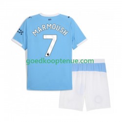 Thuis Tenue van Manchester City Omar Marmoush 7 Kind 2-13 jaar 2025-26 Korte Mouw