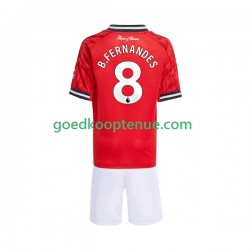 Thuis Tenue van Manchester United Bruno Fernandes 8 Kind 2-13 jaar 2025-26 Korte Mouw