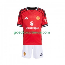 Thuis Tenue van Manchester United Kind 2-13 jaar 2025-26 Korte Mouw