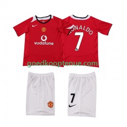 Thuis Retro Tenue van Manchester United Cristiano Ronaldo 7 Kind 2-13 jaar 2004 2006 Korte Mouw