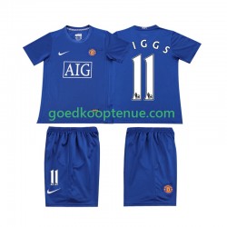 Uit Retro Tenue van Manchester United GIGGS 11 Kind 2-13 jaar 2008 Korte Mouw