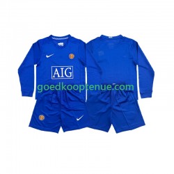 Uit Retro Tenue van Manchester United Kind 2-13 jaar 2008 Lange Mouw