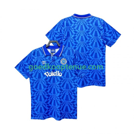 Thuis Retro Tenue van Napoli 1991 1993 Heren Korte Mouw Thuis Retro Tenue van Napoli 1991 1993 Heren Korte Mouw