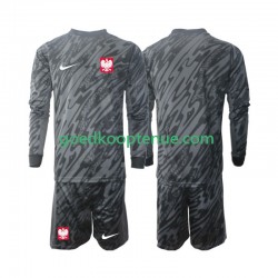 Uit Tenue van Polen Keepersshirt Kind 2-13 jaar 2024 Lange Mouw
