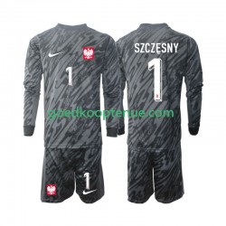 Uit Tenue van Polen Keepersshirt Szczesny 1 Kind 2-13 jaar 2024 Lange Mouw