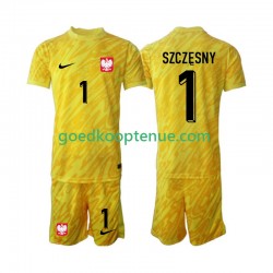 Thuis Tenue van Polen Keepersshirt Szczesny 1 Kind 2-13 jaar 2024 Korte Mouw