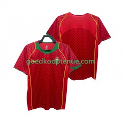 Thuis Retro Tenue van Portugal Heren 2004 Korte Mouw