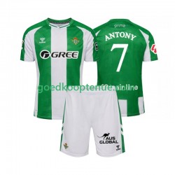 Thuis Tenue van Real Betis Antony 7 Kind 2-13 jaar 2025-26 Korte Mouw