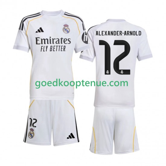 Thuis Tenue van Real Madrid Alexander-Arnold 12 Kind 2-13 jaar 2025-26 Korte Mouw Thuis Tenue van Real Madrid Alexander-Arnold 12 Kind 2-13 jaar 2025-26 Korte Mouw