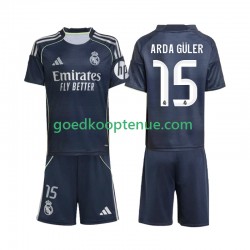Uit Tenue van Real Madrid Arda Guler 15 Kind 2-13 jaar 2025-26 Korte Mouw
