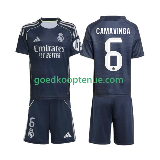 Uit Tenue van Real Madrid Camavinga 6 Kind 2-13 jaar 2025-26 Korte Mouw Uit Tenue van Real Madrid Camavinga 6 Kind 2-13 jaar 2025-26 Korte Mouw