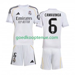 Thuis Tenue van Real Madrid Camavinga 6 Kind 2-13 jaar 2025-26 Korte Mouw