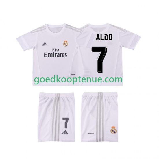 Thuis Retro Tenue van Real Madrid Cristiano Ronaldo 7 2015 2016 Kind 2-13 jaar Korte Mouw Thuis Retro Tenue van Real Madrid Cristiano Ronaldo 7 2015 2016 Kind 2-13 jaar Korte Mouw