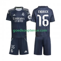Uit Tenue van Real Madrid Endrick 16 Kind 2-13 jaar 2025-26 Korte Mouw