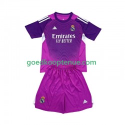 Uit Tenue van Real Madrid Keepersshirt Kind 2-13 jaar 2025-26 Korte Mouw