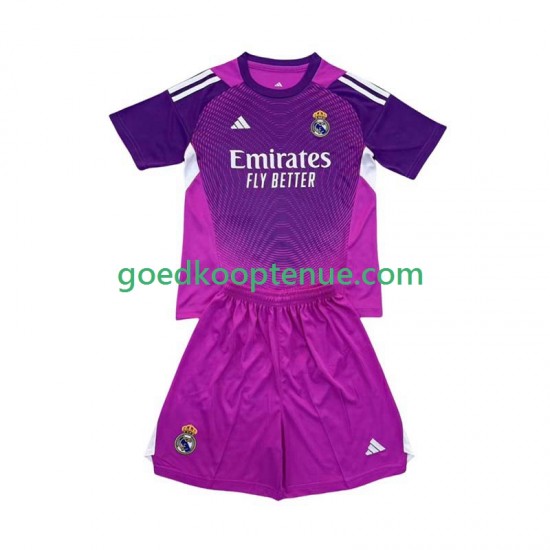 Uit Tenue van Real Madrid Keepersshirt Kind 2-13 jaar 2025-26 Korte Mouw Uit Tenue van Real Madrid Keepersshirt Kind 2-13 jaar 2025-26 Korte Mouw