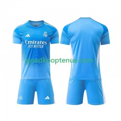 Thuis Tenue van Real Madrid Keepersshirt Kind 2-13 jaar 2025-26 Korte Mouw