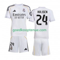 Thuis Tenue van Real Madrid Huijsen 24 Kind 2-13 jaar 2025-26 Korte Mouw