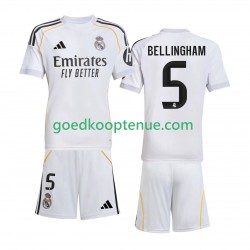 Thuis Tenue van Real Madrid Jude Bellingham 5 Kind 2-13 jaar 2025-26 Korte Mouw
