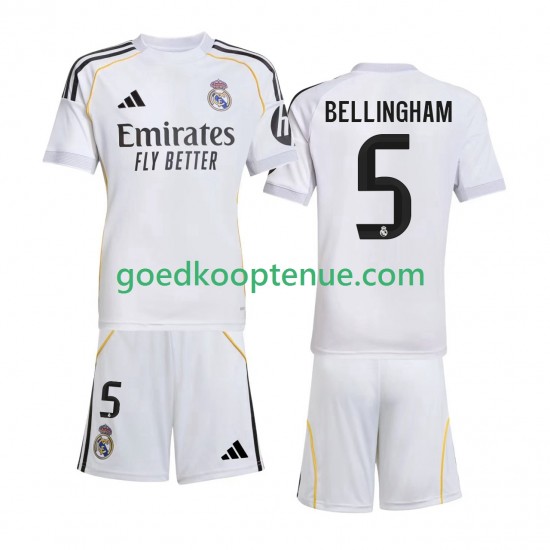 Thuis Tenue van Real Madrid Jude Bellingham 5 Kind 2-13 jaar 2025-26 Korte Mouw Thuis Tenue van Real Madrid Jude Bellingham 5 Kind 2-13 jaar 2025-26 Korte Mouw