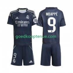 Uit Tenue van Real Madrid Kylian Mbappe 9 Kind 2-13 jaar 2025-26 Korte Mouw