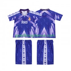 Uit Retro Tenue van Real Madrid 1996-1997 Kind 2-13 jaar Korte Mouw
