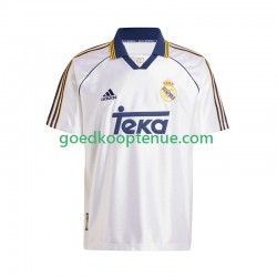 Thuis Retro Tenue van Real Madrid -2000 Heren 1999 Korte Mouw