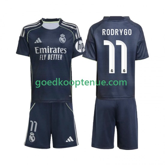 Uit Tenue van Real Madrid Rodrygo 11 Kind 2-13 jaar 2025-26 Korte Mouw Uit Tenue van Real Madrid Rodrygo 11 Kind 2-13 jaar 2025-26 Korte Mouw