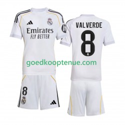 Thuis Tenue van Real Madrid Valverde 8 Kind 2-13 jaar 2025-26 Korte Mouw