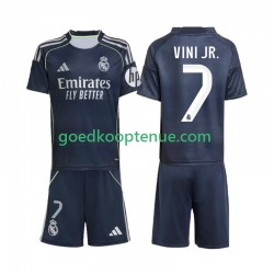 Uit Tenue van Real Madrid Vinicius Junior 7 Kind 2-13 jaar 2025-26 Korte Mouw