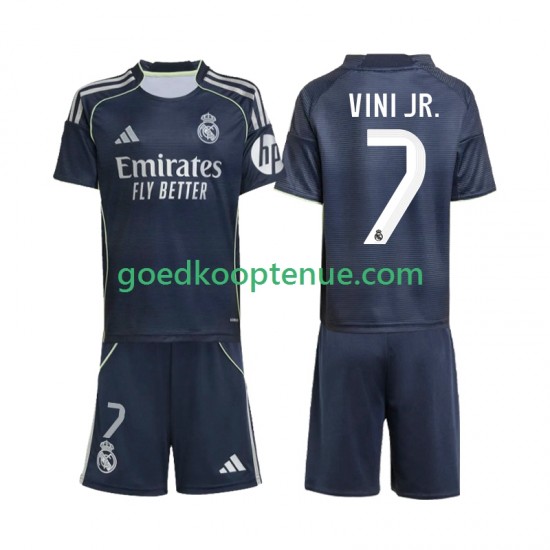 Uit Tenue van Real Madrid Vinicius Junior 7 Kind 2-13 jaar 2025-26 Korte Mouw Uit Tenue van Real Madrid Vinicius Junior 7 Kind 2-13 jaar 2025-26 Korte Mouw