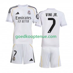 Thuis Tenue van Real Madrid Vinicius Junior 7 Kind 2-13 jaar 2025-26 Korte Mouw