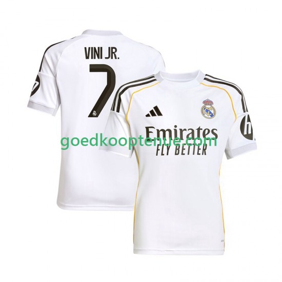 Thuis Tenue van Real Madrid Vinicius Junior 7 Heren 2025-26 Korte Mouw Thuis Tenue van Real Madrid Vinicius Junior 7 Heren 2025-26 Korte Mouw