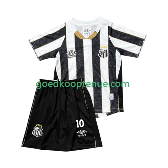 Uit Tenue van Santos FC Neymar JR 10 Kind 2-13 jaar 2025-26 Korte Mouw