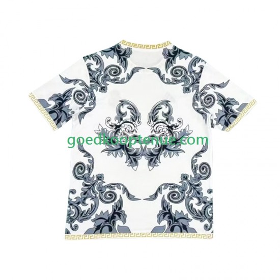Thuis Tenue van Real Madrid Versace Edition Heren 2024-25 Korte Mouw Wit