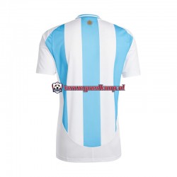Thuis Tenue van Argentinië Copa America Heren 2024 Korte Mouw Blauw Wit