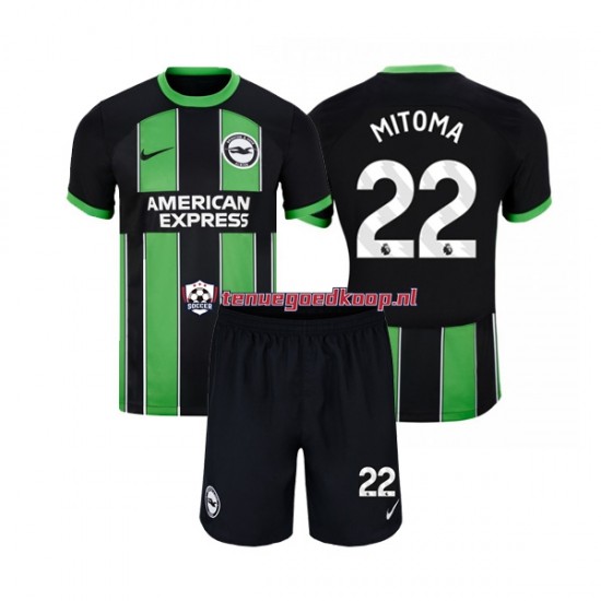 Uit Tenue van Brighton Hove Albion Mitoma 22 Kind 2-13 jaar 2023-24 Korte Mouw Uit Tenue van Brighton Hove Albion Mitoma 22 Kind 2-13 jaar 2023-24 Korte Mouw