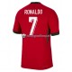 Thuis Tenue van Portugal Cristiano Ronaldo 7 Heren EK 2024 Korte Mouw Rood