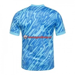 3de Tenue van Portugal Keepersshirt Heren EK 2024 Korte Mouw Blauw